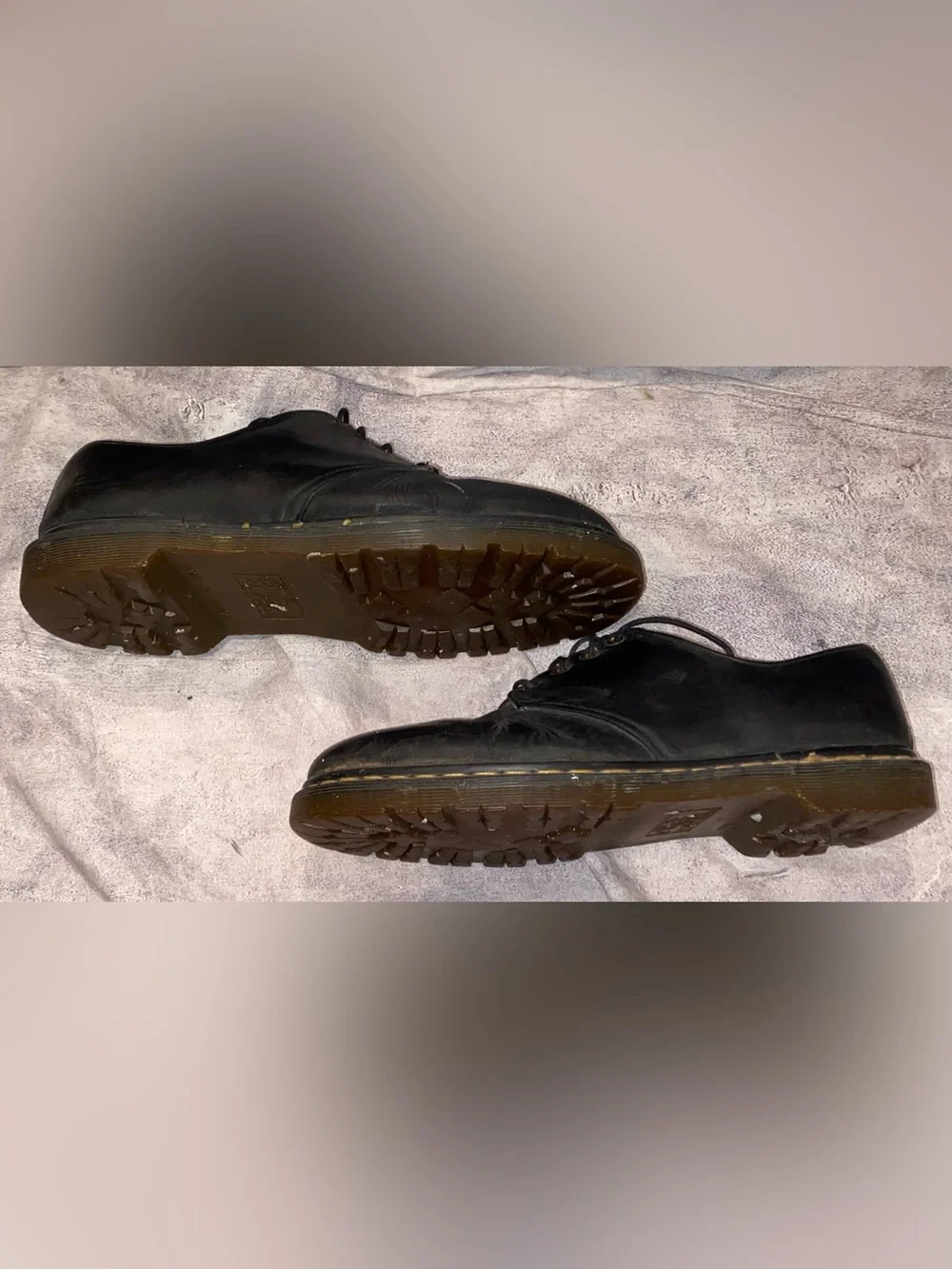 Vintage 80s 90s Doc Dr Martens Made in England 4 Eyelet Derby Oxford Shoes 13